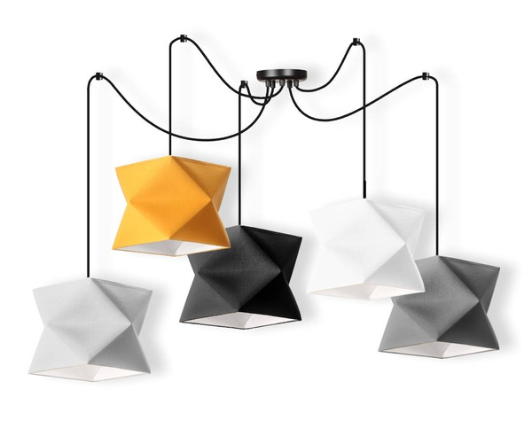 Lampa wisząca do pokoju dziecka typu pająk kolorowa Diament Spyder 5