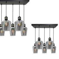 Lampa wisząca prostokąt RICHMOND BLACK / GOLD MLP6543