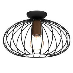 Lampa sufitowa MERIDIANO, MLP7958, czarny/brązowy, 1x60W E27