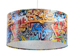 Lampa do pokoju chłopca i dziewczynki Graffiti