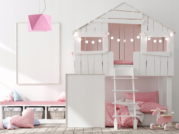 Lampa wisząca do pokoju dziewczynki różowa Świetlisty Diamencik 