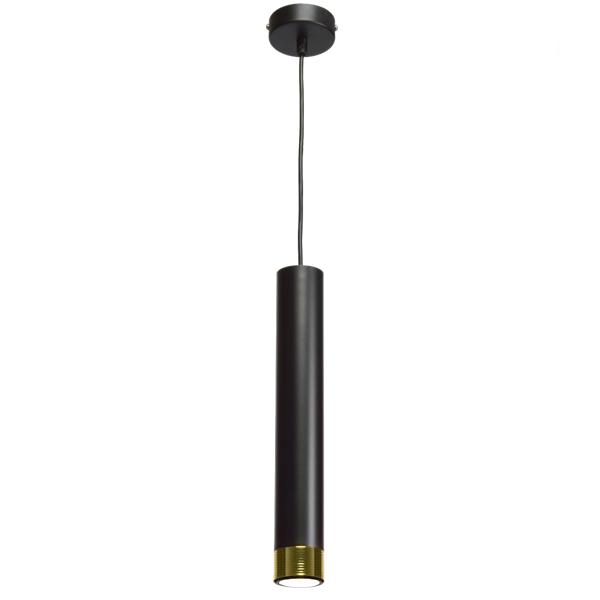 Nowoczesna lampa wisząca DANI BLACK/GOLD 1xGU10 MLP6239