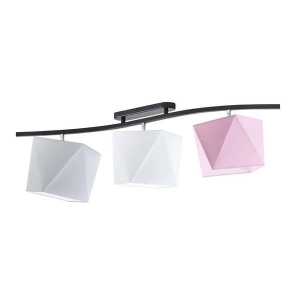 Lampa sufitowa dla dziewczynki różowa Magiczny Diamencik
