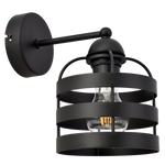 Kinkiet LARS BLACK 1xE27