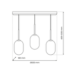 Lampa wisząca ALIAS BLACK 3xE14