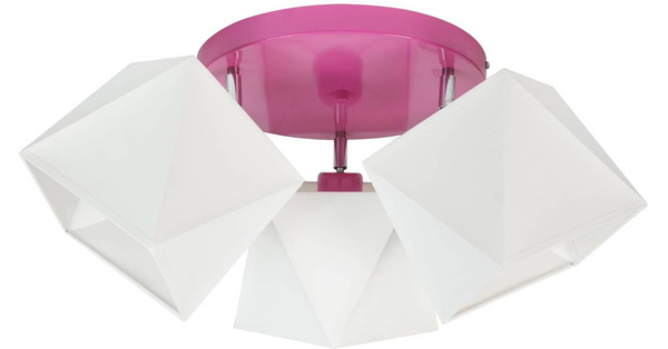 Lampa sufitowa dla dziecka 3 punktowa kolorowa Diament 3xE27