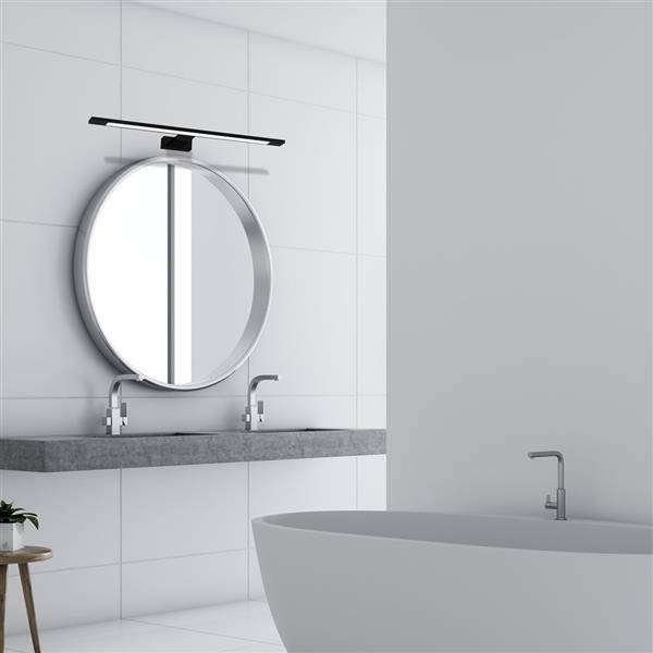 Kinkiet nad lustro do łazienki SHINE LED BLACK 12W 60cm | czarny