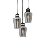 Lampa wisząca koło RICHMOND BLACK / GOLD MLP6541