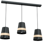 Nowoczesna lampa wisząca listwa VENEZIA BLACK 3xE27 MLP5451