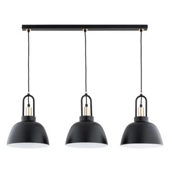 Lampa wisząca ALFA MIRAVE CZARNO-ZŁOTA 3xE27 23cm | 62375