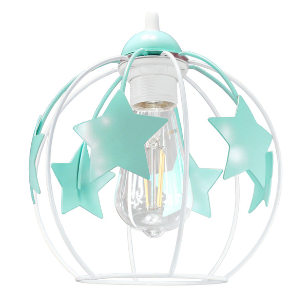 Lampa sufitowa do pokoju dziecięcego kolorowa Gwiazdki Kule 2xE27