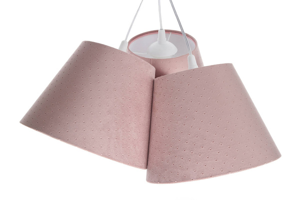 Lampa wisząca do pokoju dziewczynki różowa stożki Jasmine 
