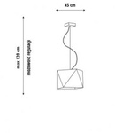 Lampa wisząca do pokoju dziewczynki różowa Świetlisty Diamencik 