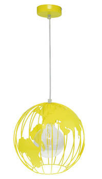 Lampa sufitowa dla dziecka żółta nowoczesna Globus 1xE27 Led