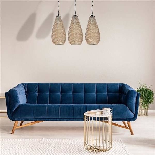 Lampa wisząca listwa kropla PETRA bursztynowy ML5483