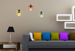 Lampa wisząca do pokoju chłopca i dziewczynki kolorowa w stylu loft Linka Edison Koszyk 3