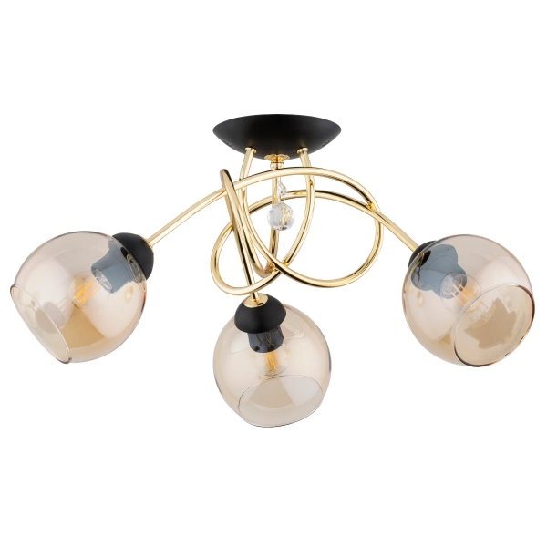 Lampa sufitowa ALFA MODENA ZŁOTA 3xE27 60cm | 62295