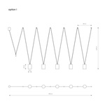 Lampa wisząca nad wyspę MORE TONE V regulowana 5x GU10 10W | czarny złoty