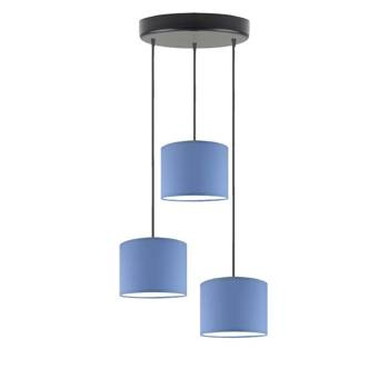 Lampa wisząca do pokoju chłopca niebieska Cukierkowy Cylinderek