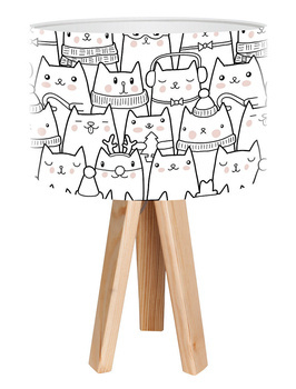 Lampka dziecięca stołowa Wesołe Kotki