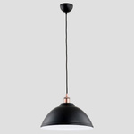 Lampa sufitowa IDIFOR I czarny śr. 37cm