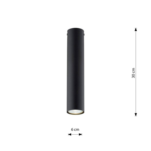 TECNO 1M BLACK oprawa oświetleniowa