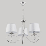 Nowoczesna lampa sufitowa IZYDA III srebrny śr. 55cm