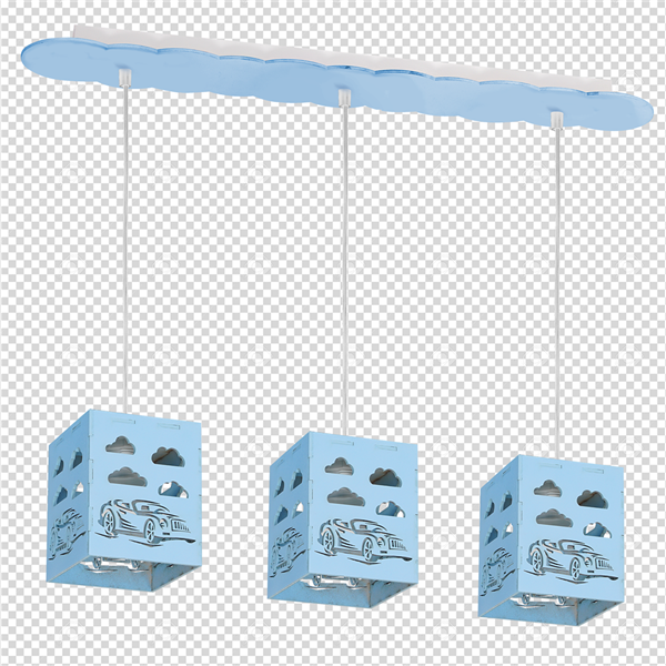 Lampa wisząca RALLY BLUE 3xE27 MLP6481