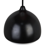 Lampa wisząca nad stół drewniana czarna ACORN I