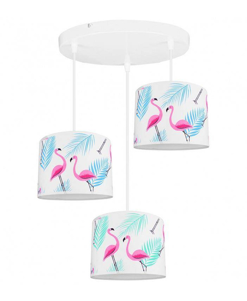 Żyrandol do pokoju chłopca i dziewczynki króliczki w autkach 3xE27 Led 