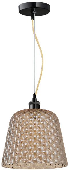 Nowoczesna lampa wisząca RIO bursztynowy ML5554