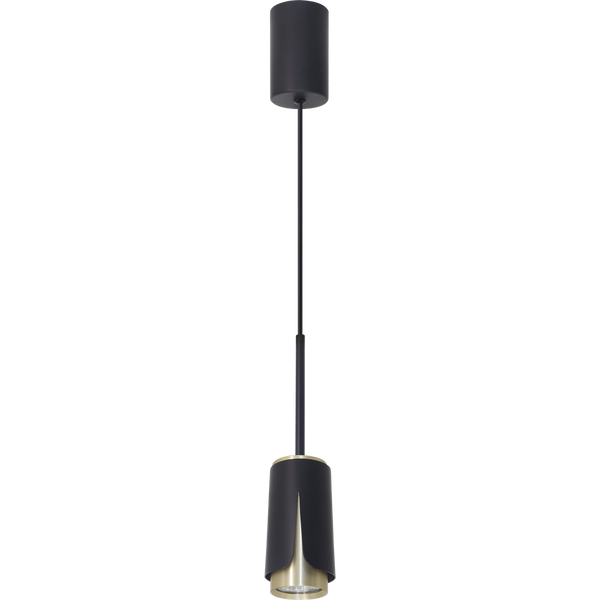 FLOWER BLACK GOLD LAMPA WISZĄCA 1xGU10