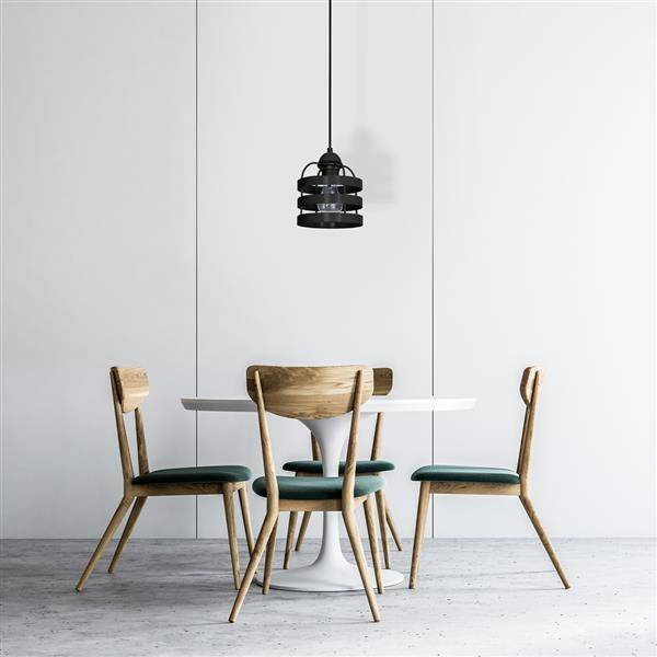 Lampa wisząca LARS BLACK 1xE27 MLP798