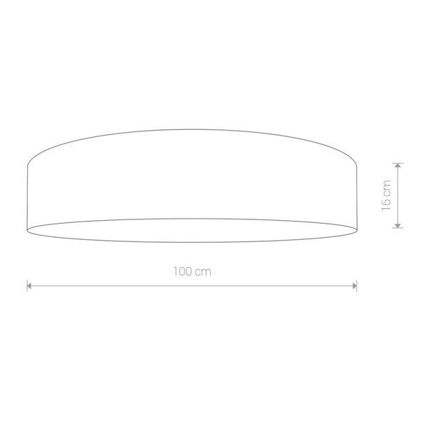 Plafon lampa sufitowa CROCO grafitowy śr. 100cm