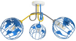 Lampa sufitowa do pokoju dziecka nowoczesna Zakręcony Globus 3xE27 Led