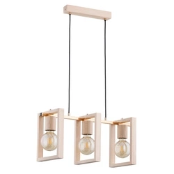 Lampa wisząca ALFA MILLA DREWNIANA 3xE27 55cm | 62278