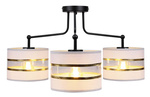 Lampa sufitowa czarna/chrom 3xE27 Andy 33-00514