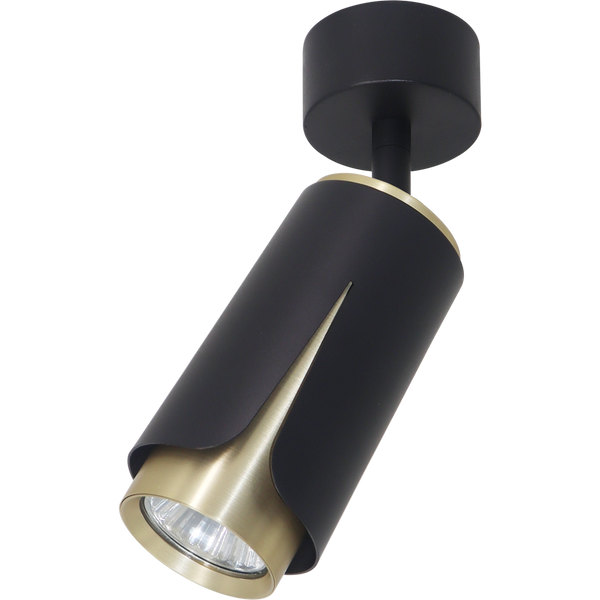 FLOWER BLACK GOLD SPOT 1xGU10