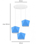 Lampa do pokoju dziecięcego kolorowa Diament 3