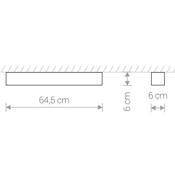Lampa sufitowa SOFT GRAPHITE 60cm