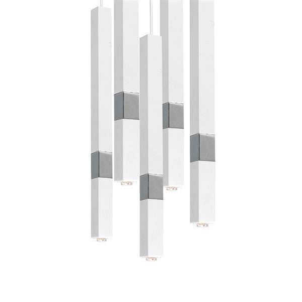 Lampa wisząca CASTRO WHITE / CHROME 5xG9 MLP6561