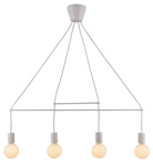Lampa wisząca biała matowa 4x40W regulowana E27 Alto Candellux 34-70906