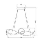 Lampa wisząca Marco Chrome 42W LED