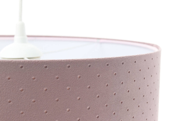 Lampa sufitowa do pokoju dziewczynki różowa duża Jasmine średnica 60 cm