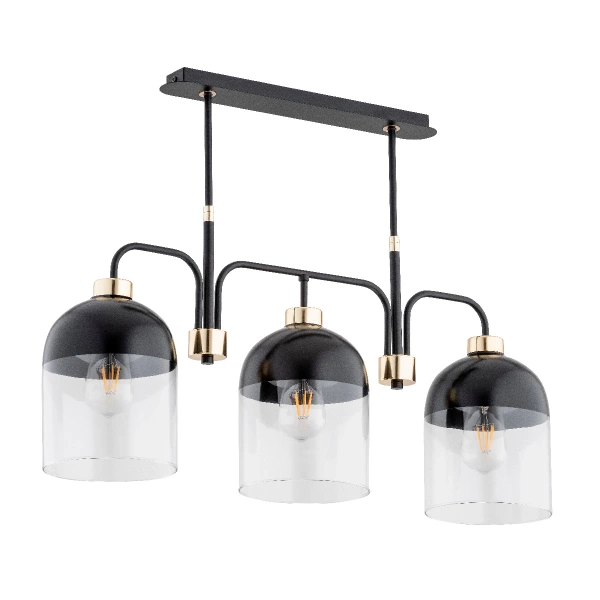 Lampa sufitowa ALFA BOVERY CZARNA 3xE27 20cm | 63001