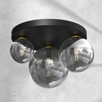 Stylowa lampa sufitowa REFLEX 2xE14 + 1xE27 | Złota