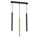 Lampa wisząca MONZA BRASS, MLP8841, czarno-złota, 3x8W G9