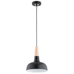 Lampa wisząca ALFA GOXA CZARNA 1xE27 23cm | 61316