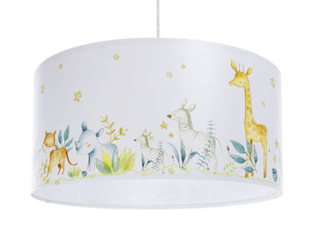Lampa sufitowa do pokoju dziecka z motywem leśnym Wesołe Safari 40 cm