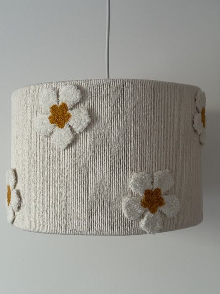 Lampa wisząca do pokoju dziewczynki w stylu Boho Kwiatki 30 cm